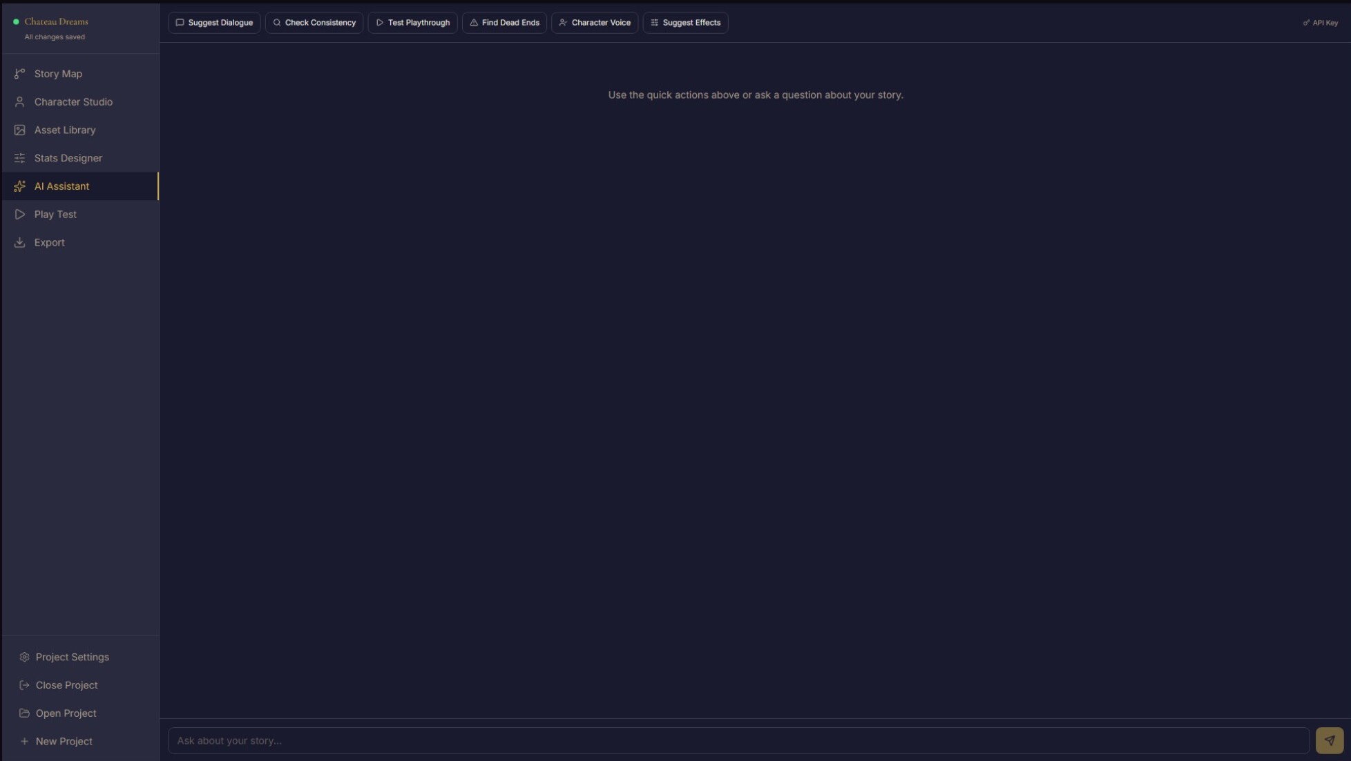 AI Assistant panel